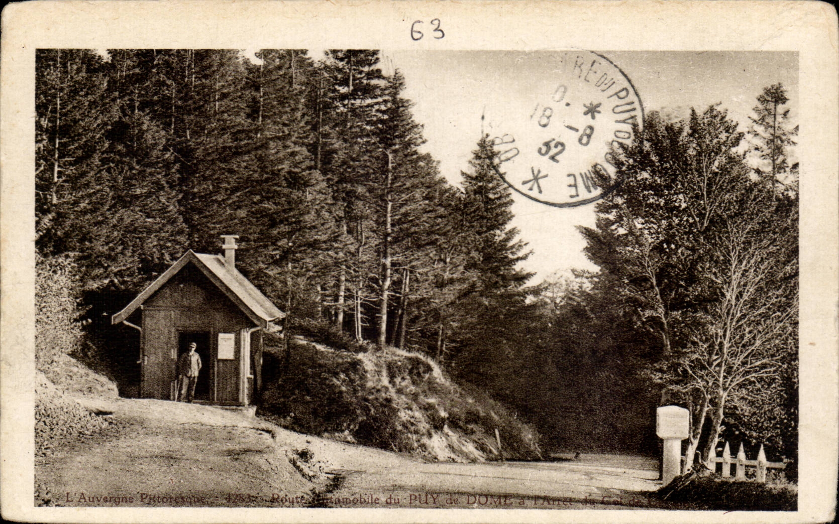 CPA automobile Road of Puy de Dome