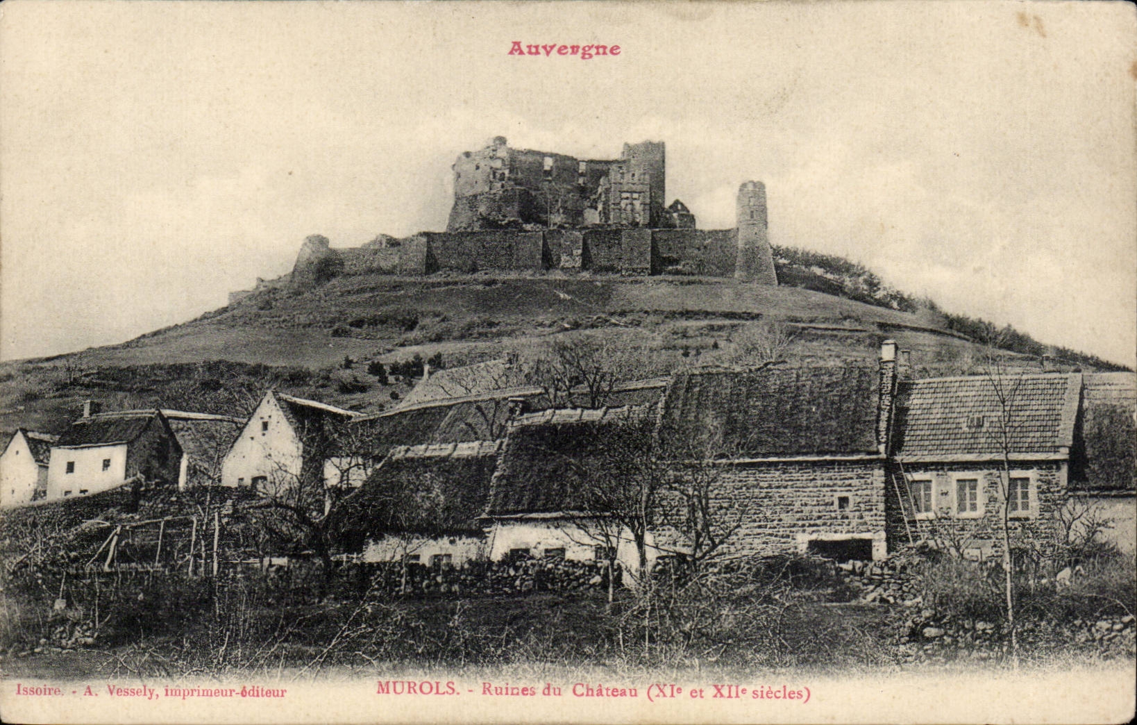 CPA Auvergne Murols ruins of the castle