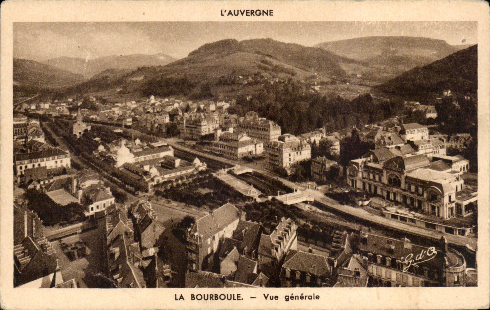 CPA Auvergne Bourboule View