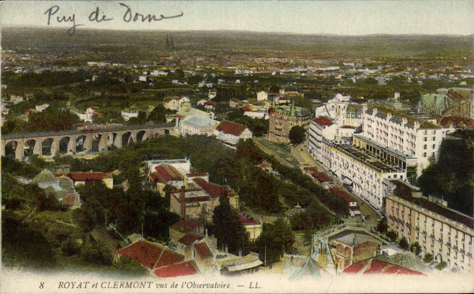 CPA Auvergne Royat and Clermont seen of observatory
