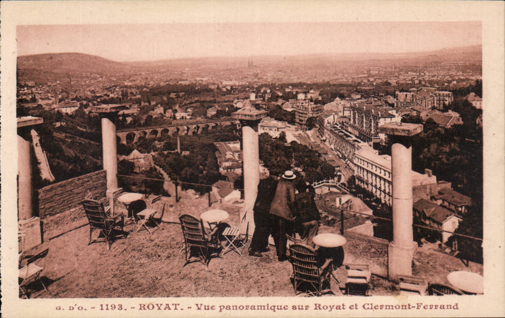 CPA Auvergne Royat Panoramic View on Royat and Clermont Ferrand