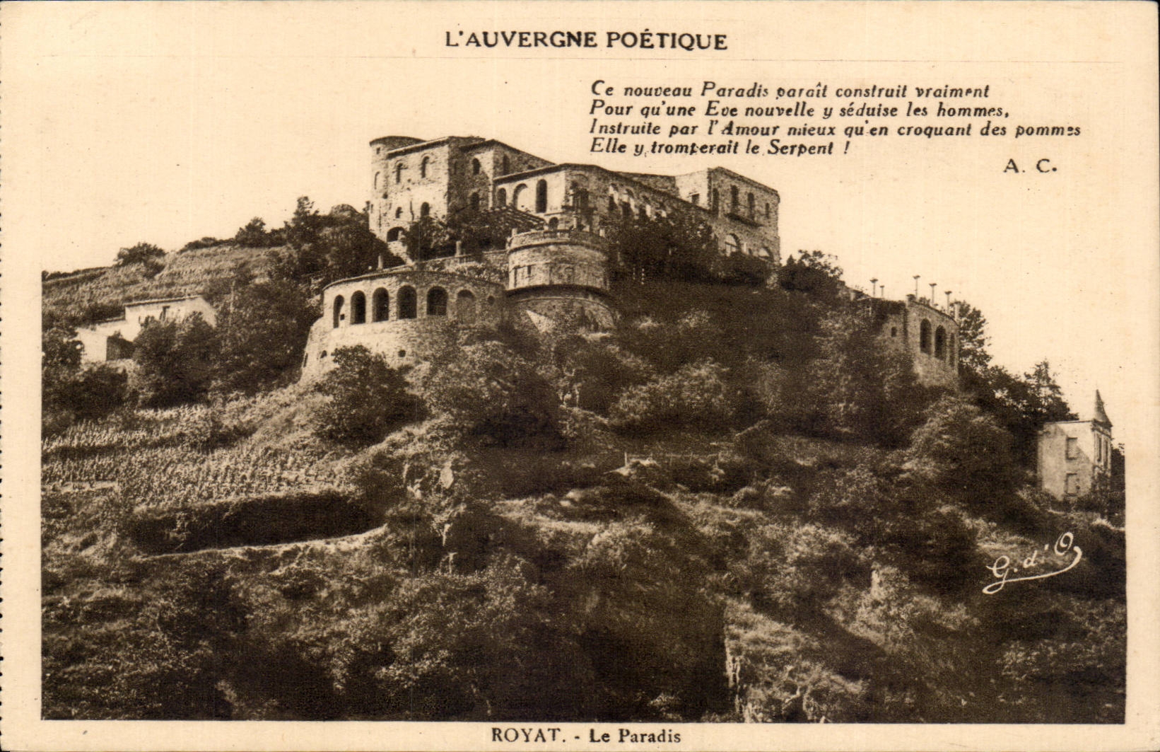 CPA Auvergne Royat the paradise