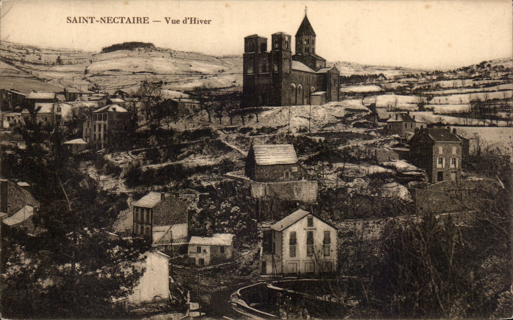 CPA Auvergne Saint Nectary Seen winter