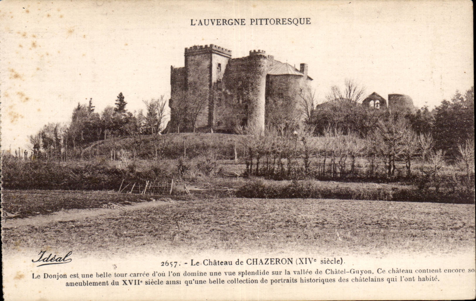 CPA Auvergne Castle of Chazeron