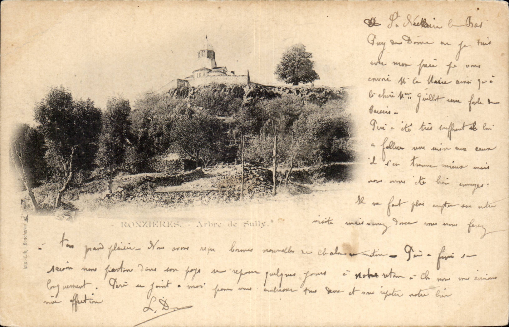 CPA Auvergne Ronzieres Tree of Sully