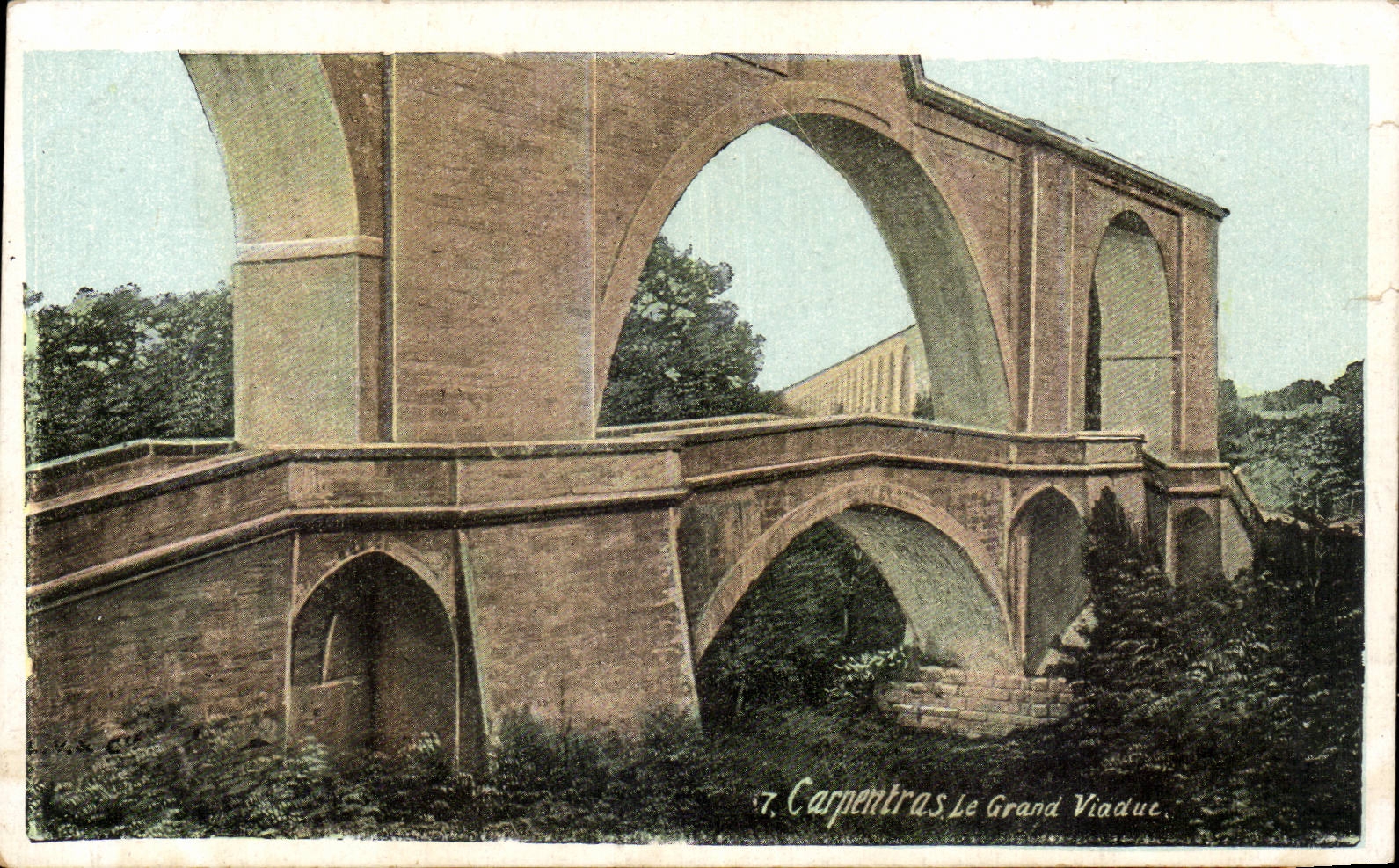 CPA Carpentras the large viaduct