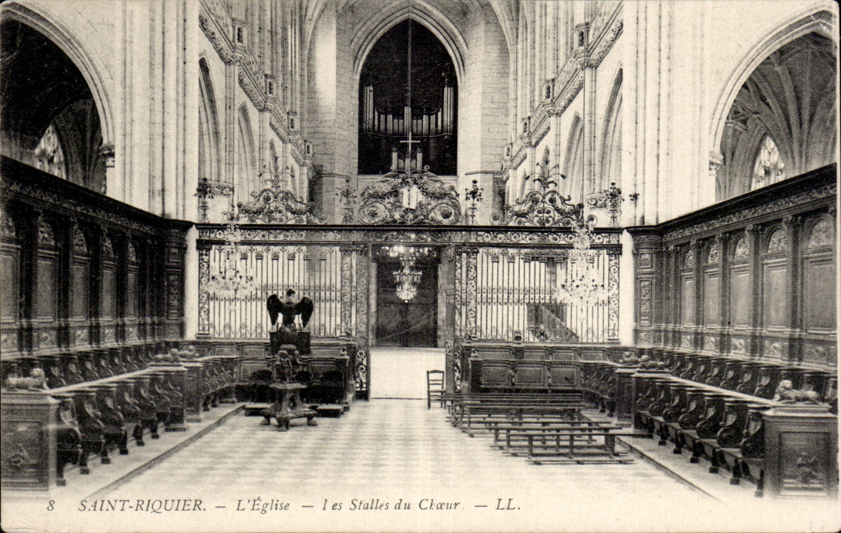 CPA Saint Riquier church stalls of the chorus