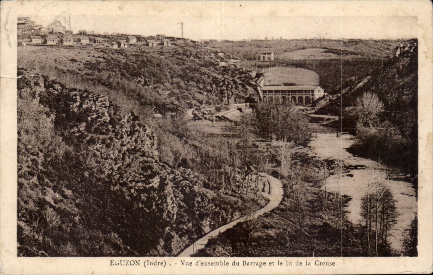 CPA Eguzon visto junto de la detencion y de la cama de el hueco