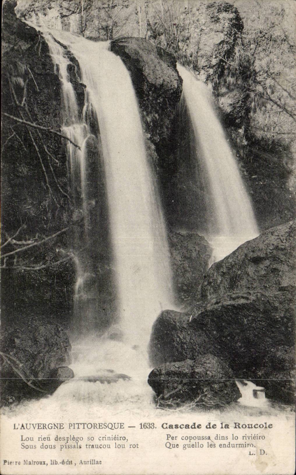 CPA Auvergne Cascades of Roucole