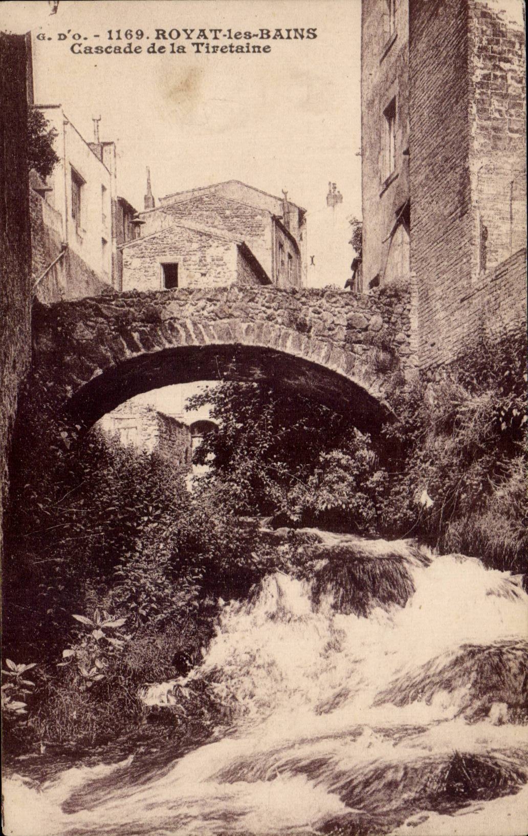 CPA Royat les Bains Cascade of Tiretaine