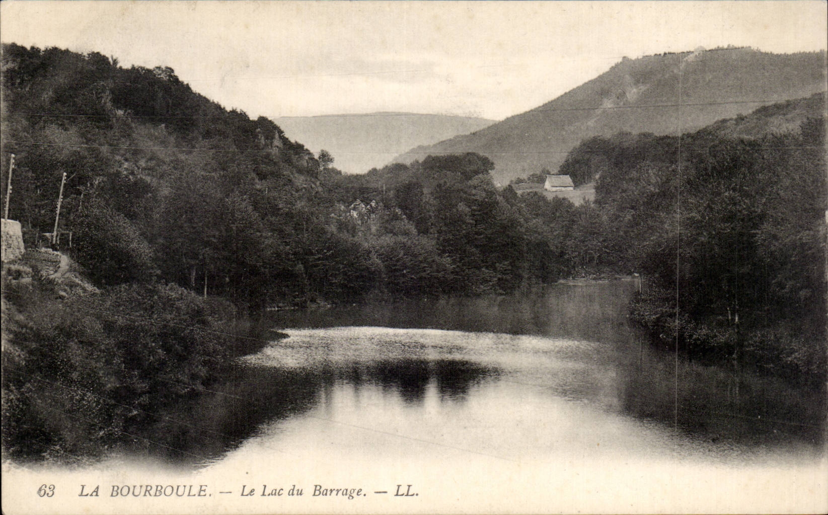 CPA Bourboule the lake of the stopping