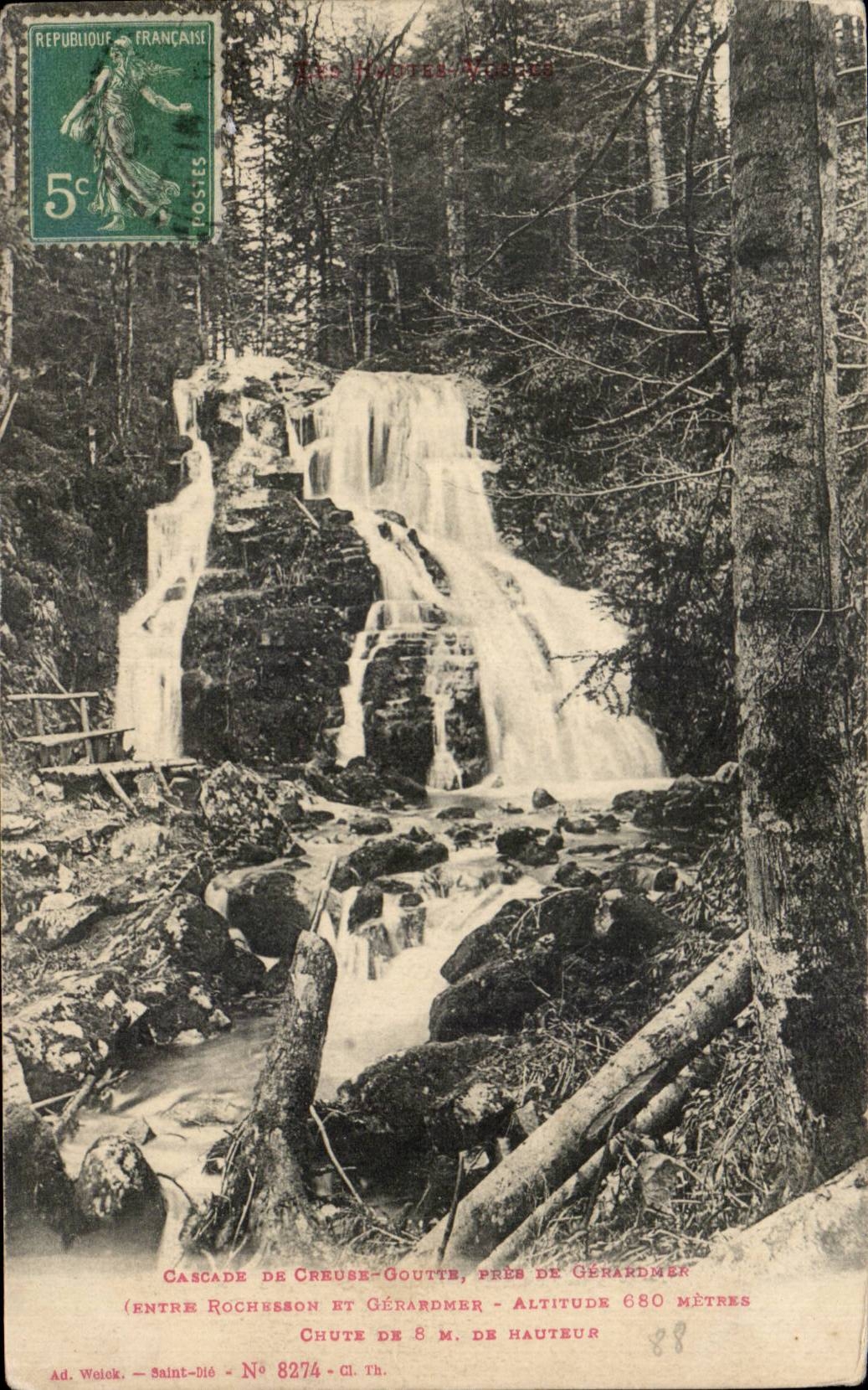CPA Cascades of the large drop close to Gerardmer