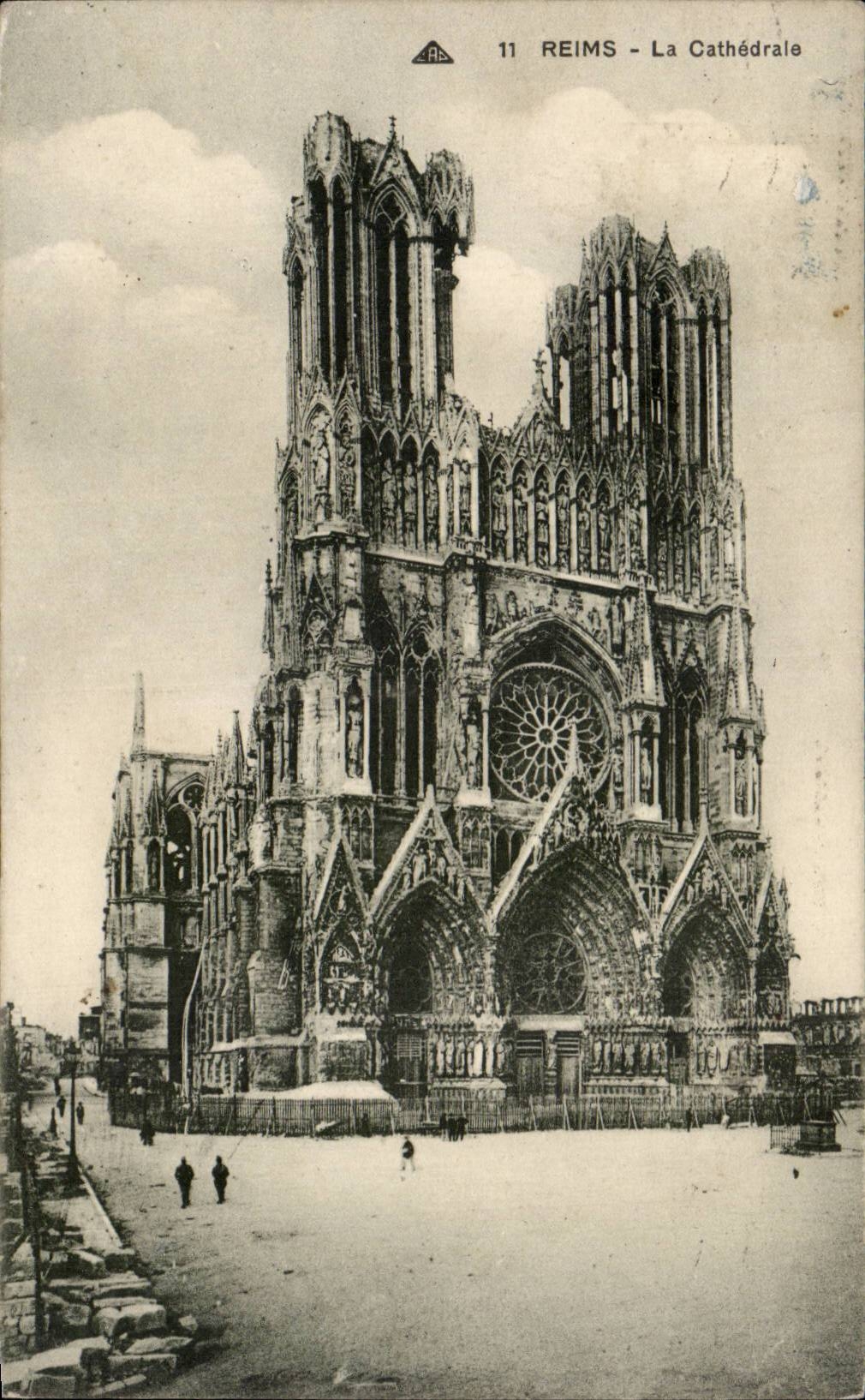 CPA Reims the cathedral