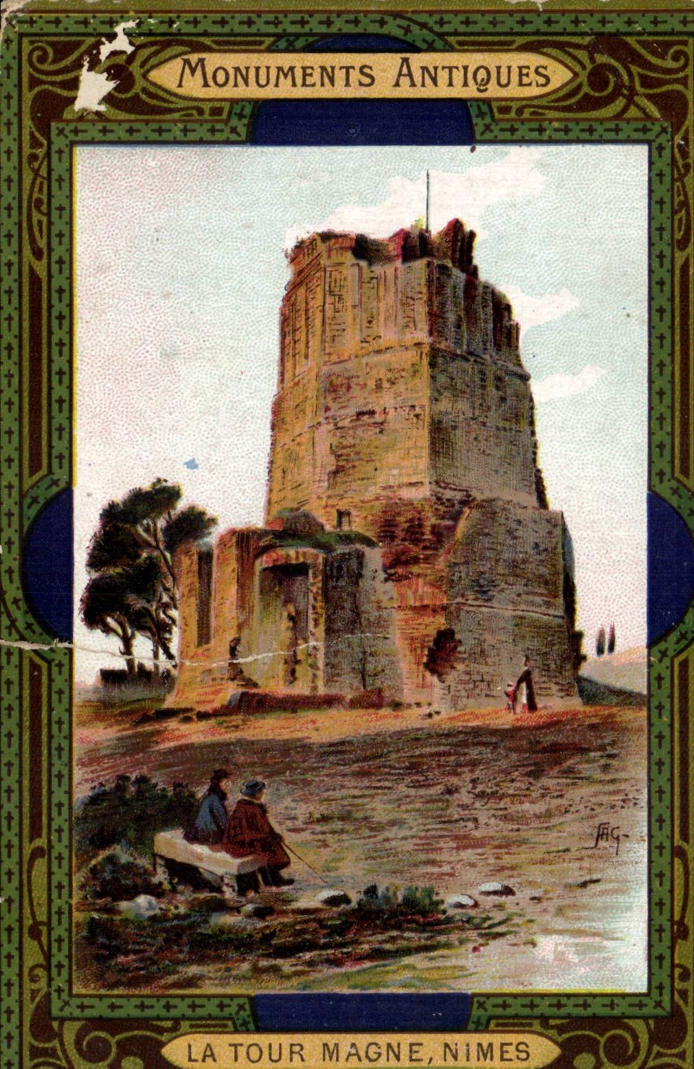CPA Nimes la torre de Magne