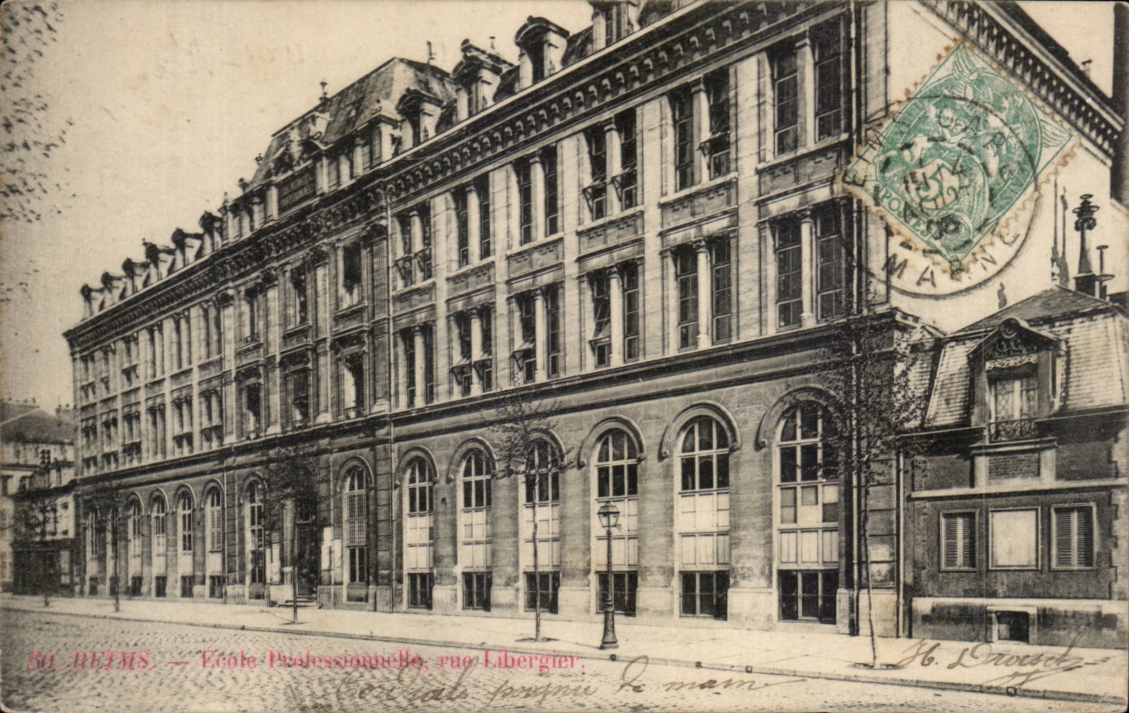 CPA Reims Vocational school street Libergier