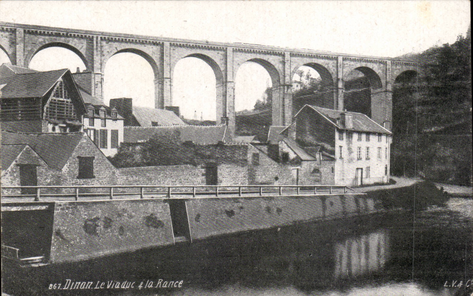 CPA Dinan the viaduct and the Rancid one