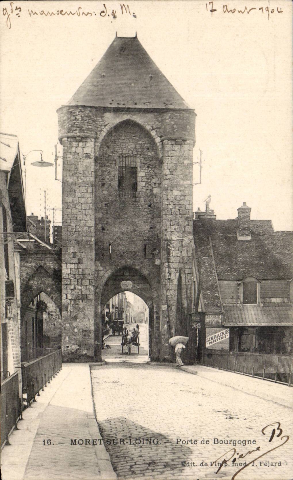 CPA Moret sur Loing Porte de Bourgogne
