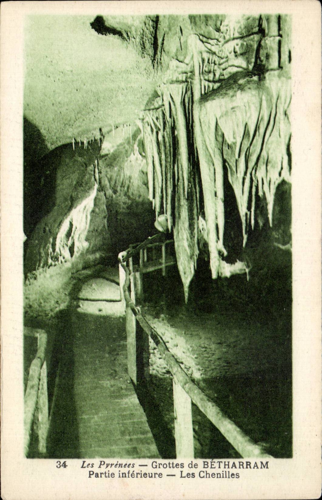 CPA Caves of Betharram Lower part caterpillars