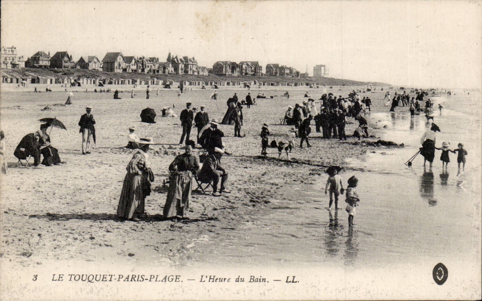 Hora de la playa de CPA Touquet Paris del bano