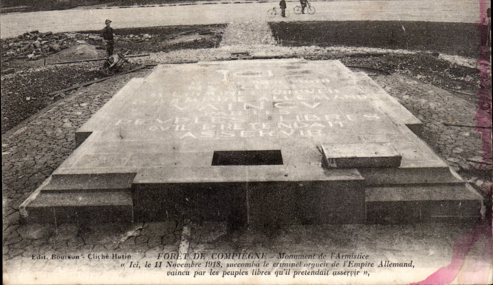 Taladro de CPA del monumento de Compiegne del armisticio