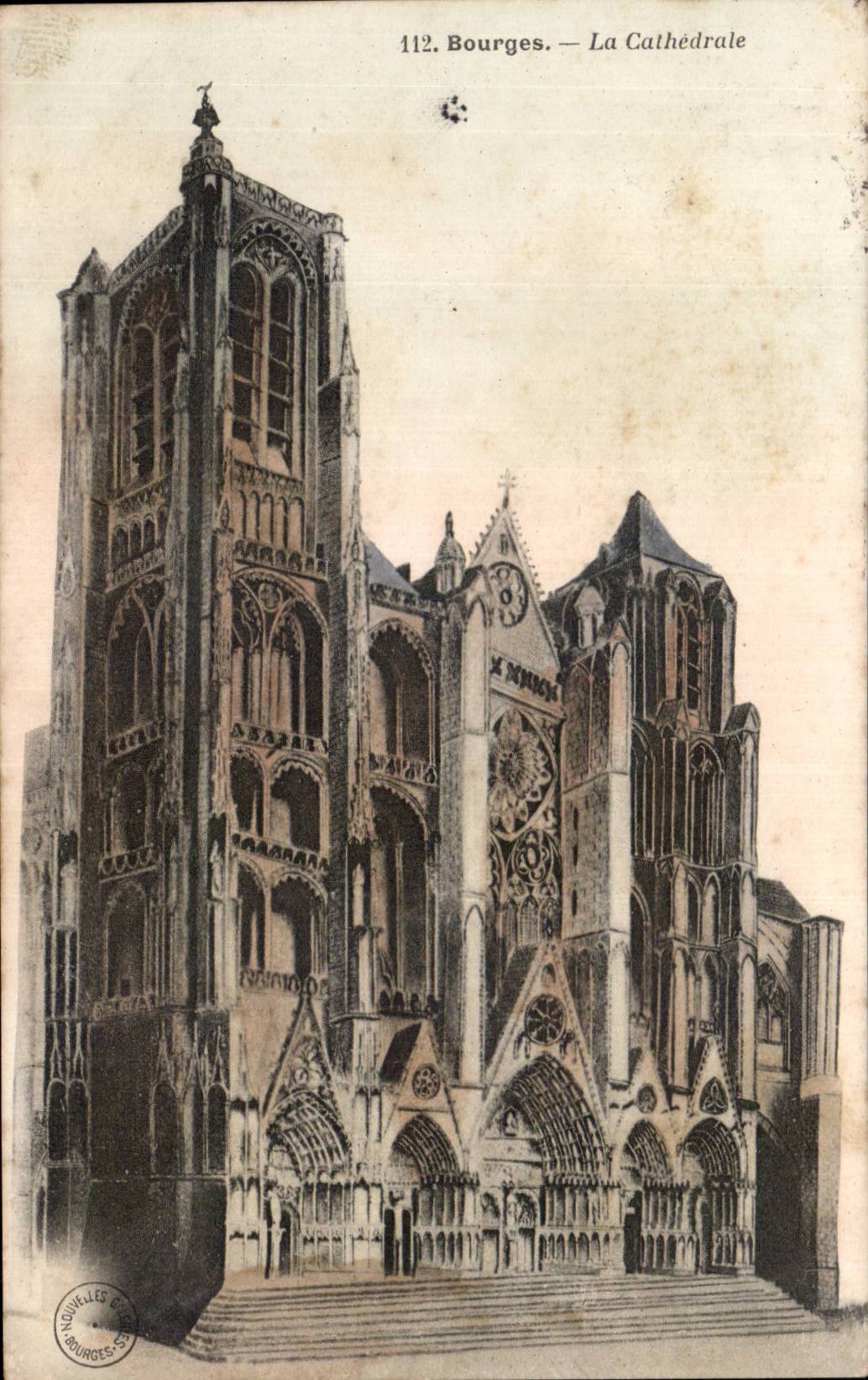 CPA Bourges la catedral