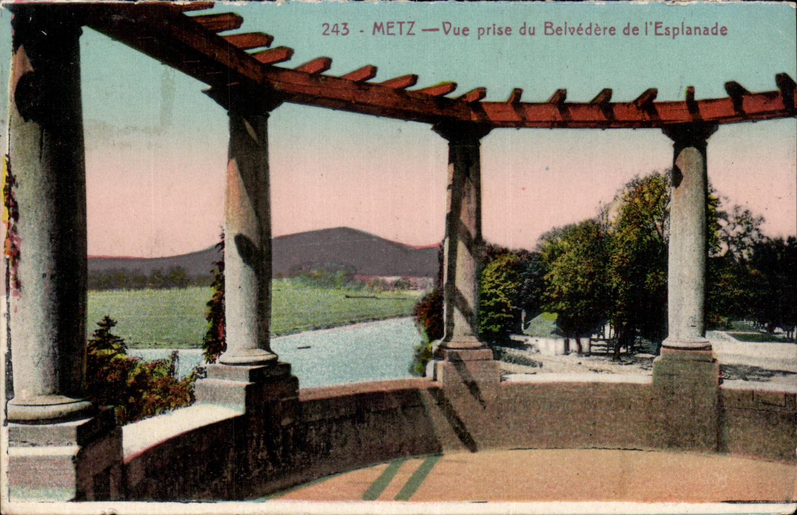 CPA Metz vista del punto de vista de la explanada