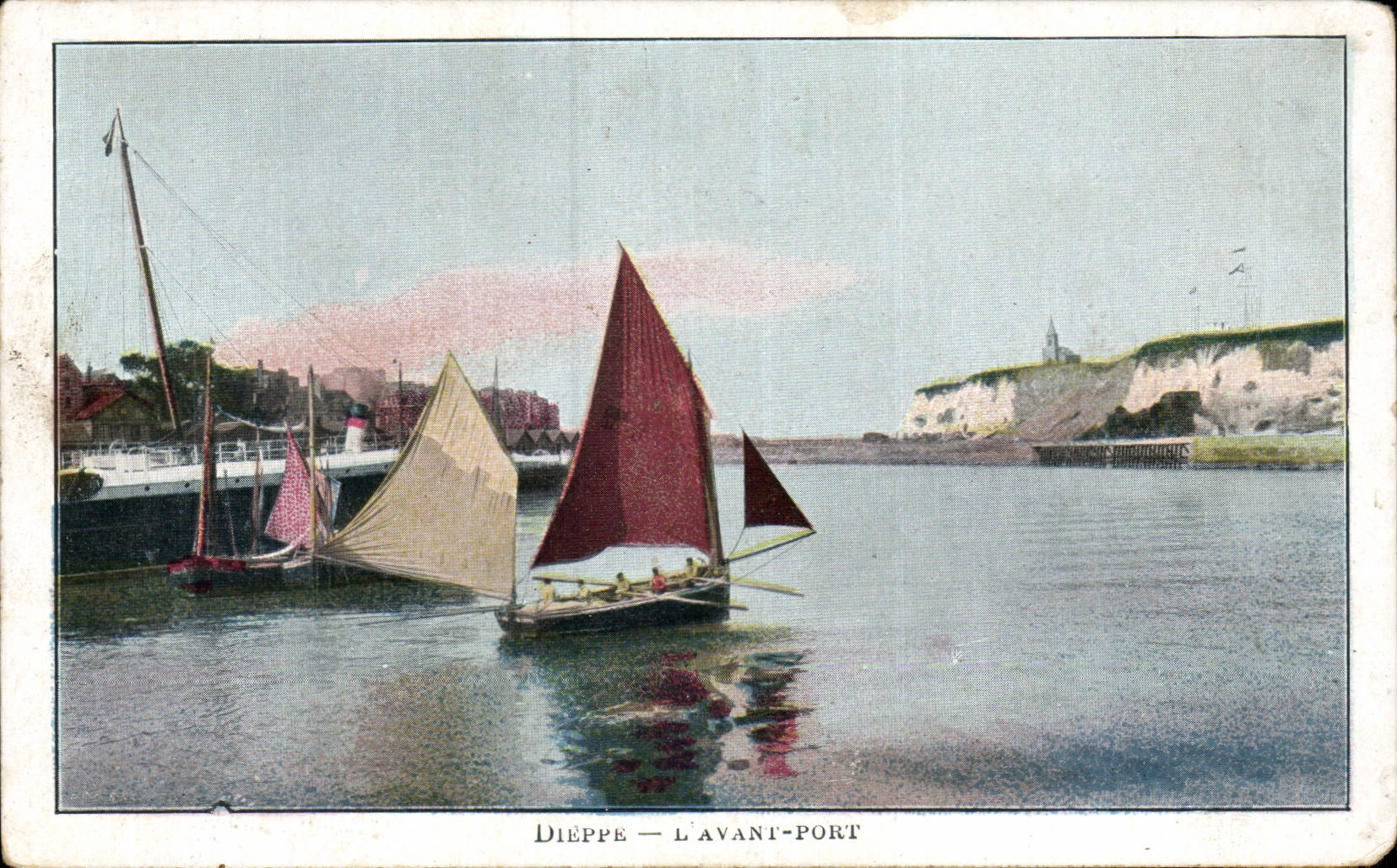 CPA Dieppe antes del barco portuario