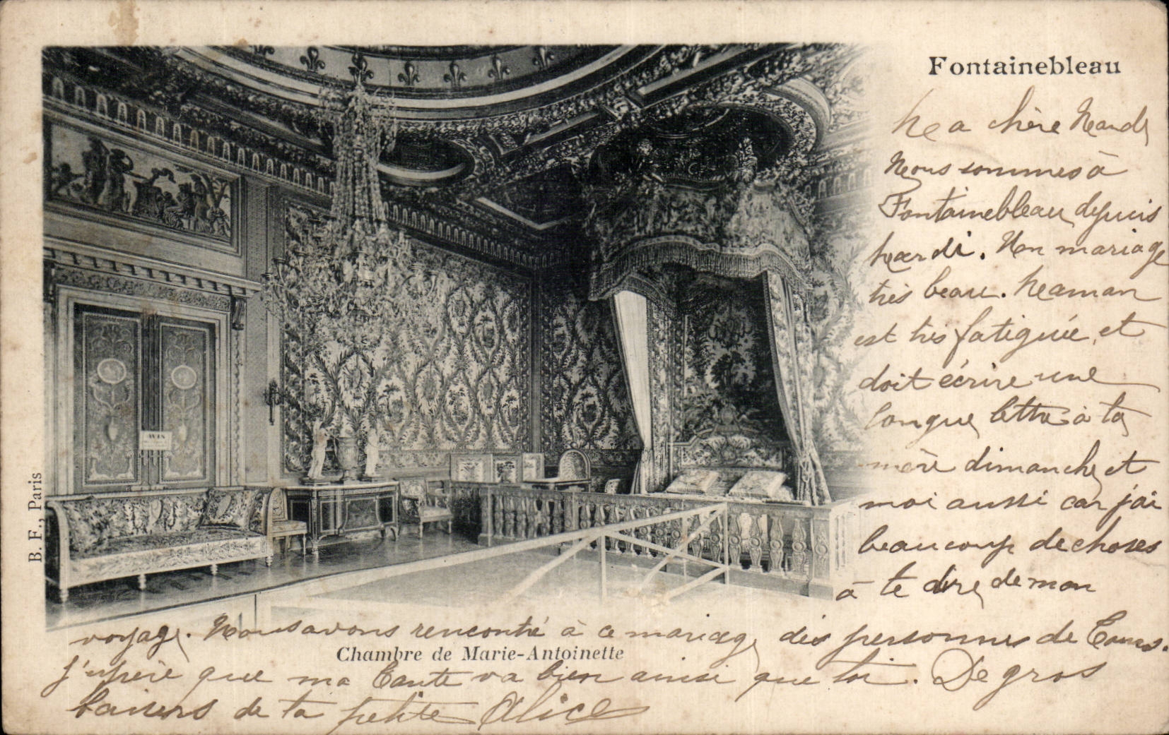 CPA Fontainebleau Room of Marie Antoinette