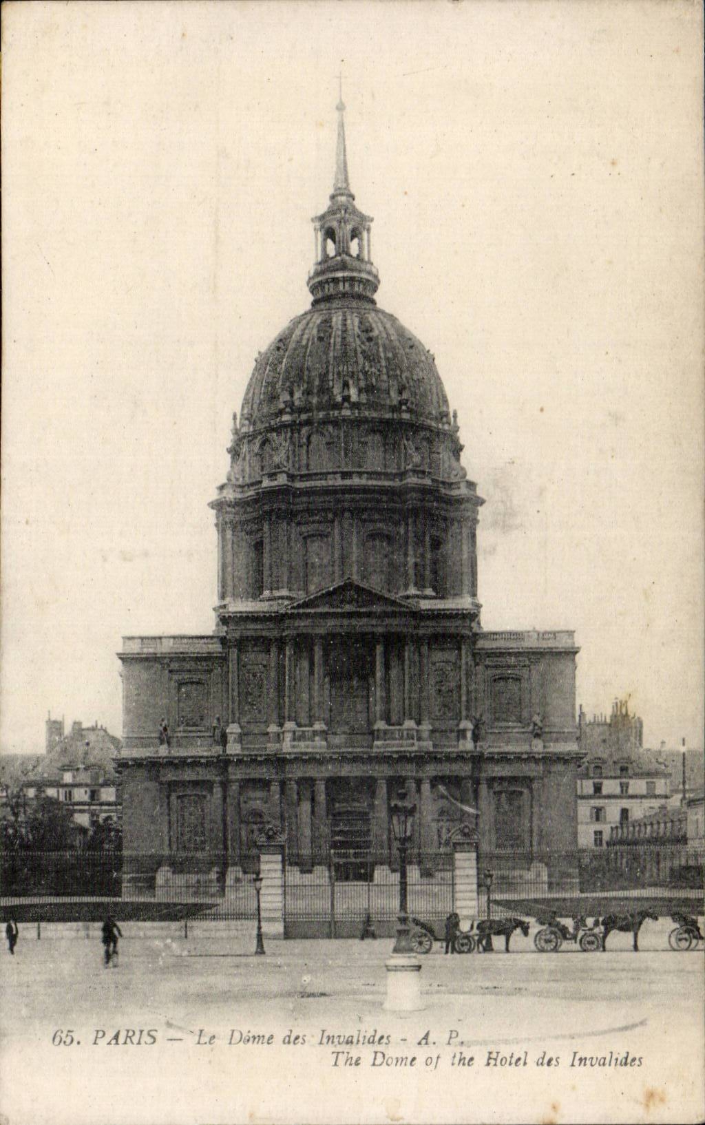 CPA Paris Dome of Invalides