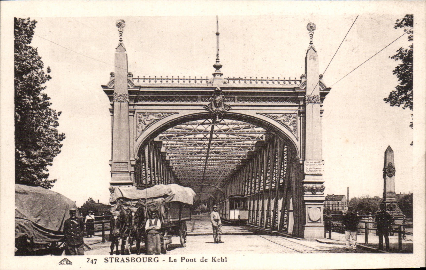 CPA Strasbourg the bridge of Kehl