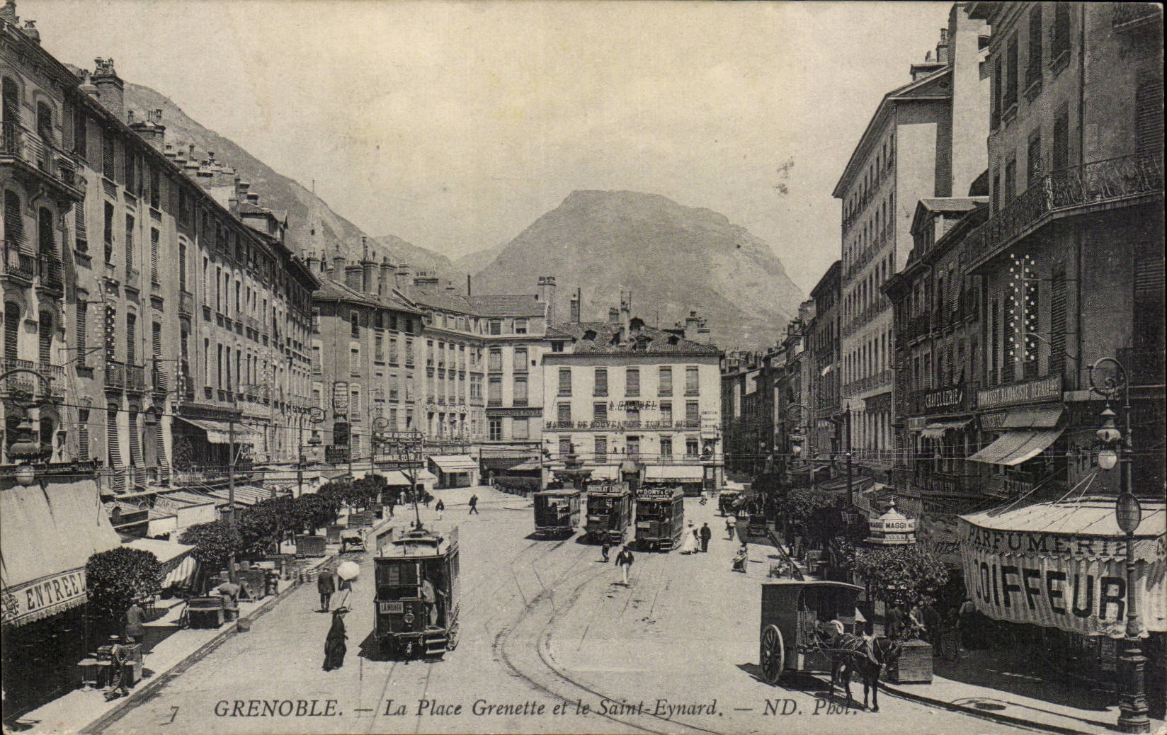 CPA Grenoble the Grenette place and Saint Eynard