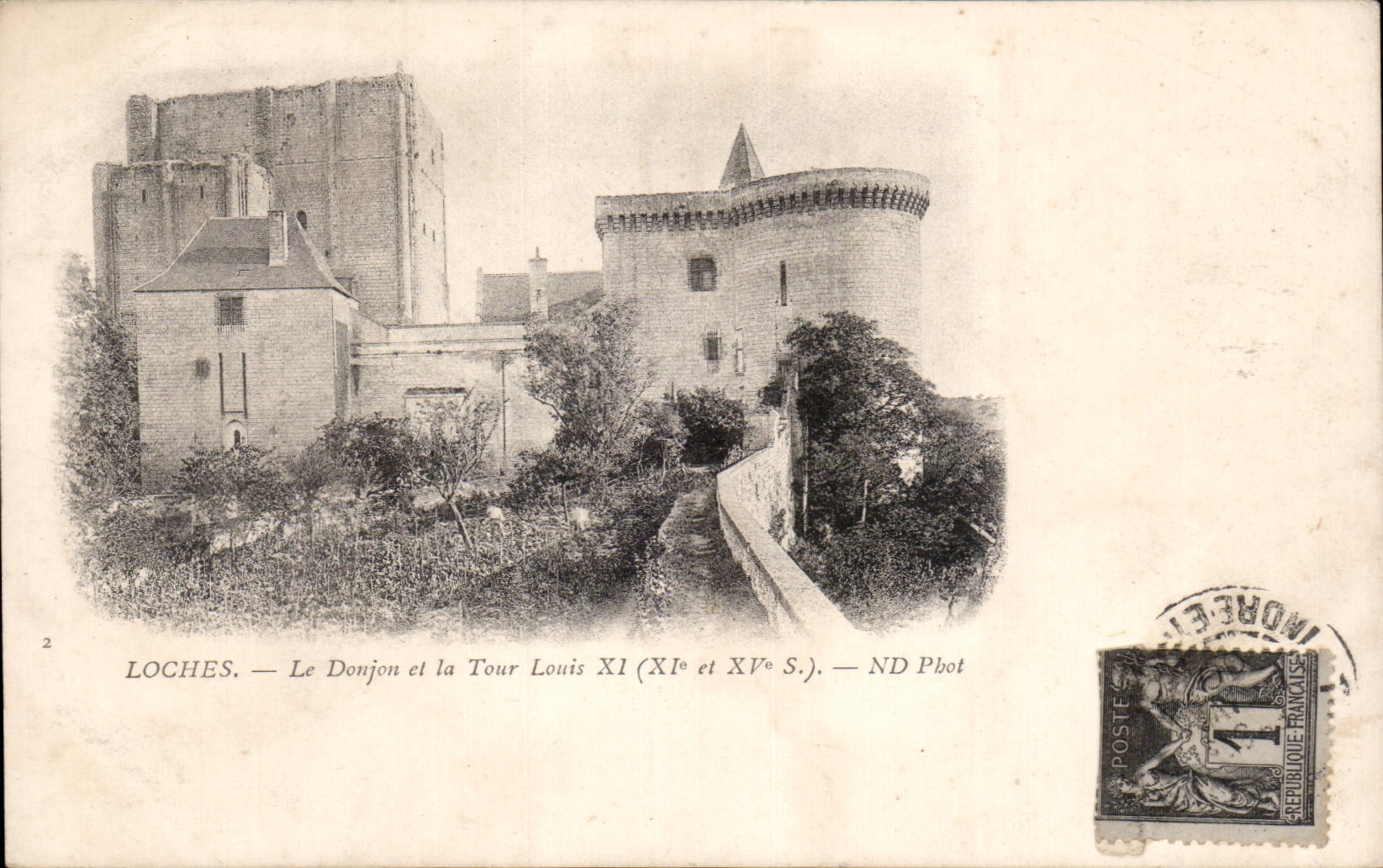 CPA Loaches the keep and the tower Louis XIV