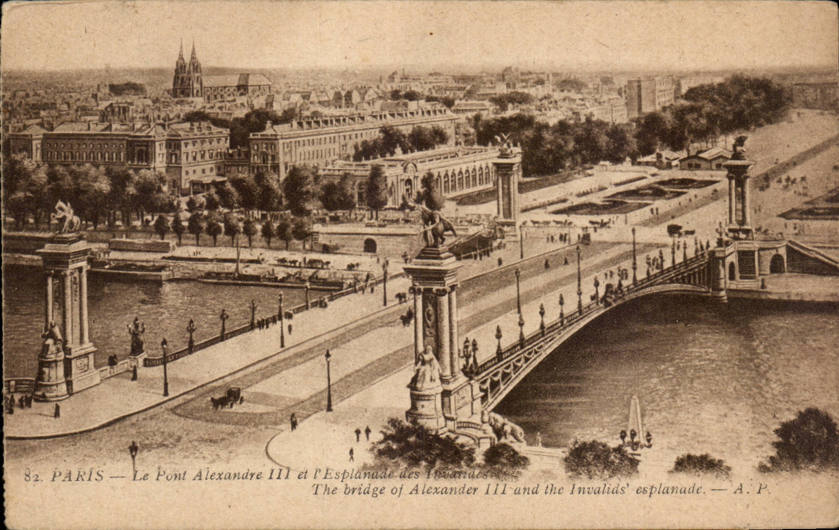 CPA Paris Bridge Alexandre III