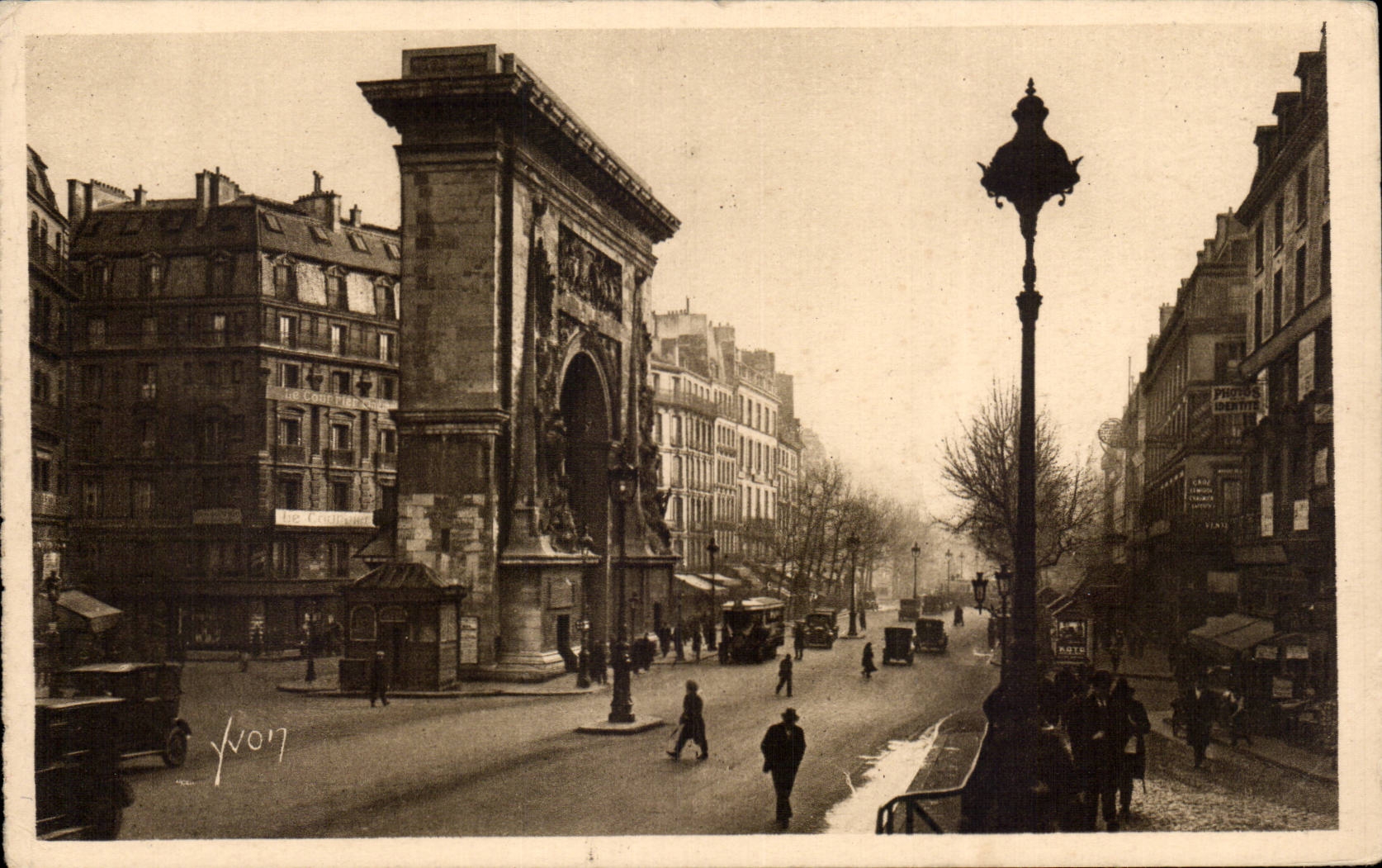 CPA Paris the door St Denis and grand boulevards