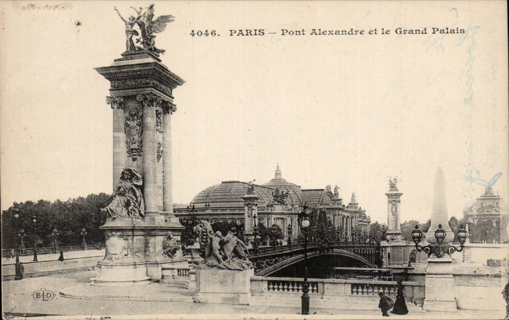 CPA Paris Bridge Alexandre and the large palace