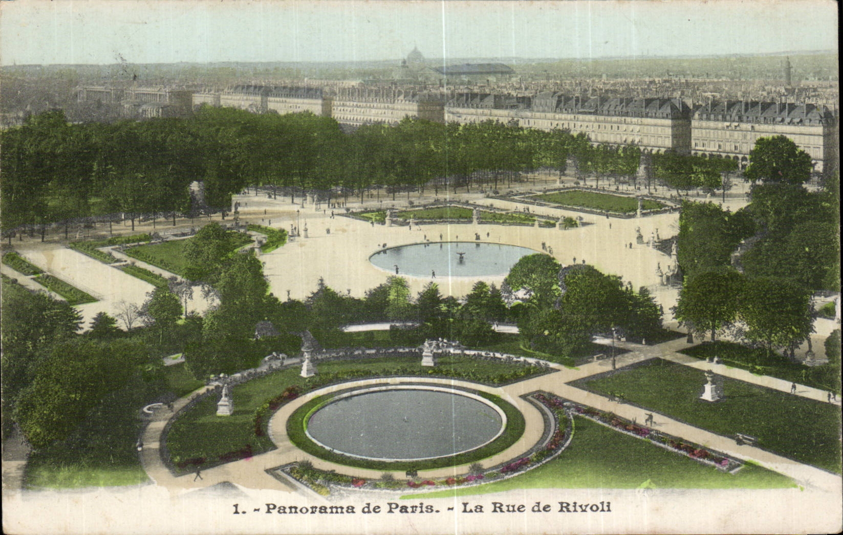 CPA Paris Panorama La rue de Rivoli