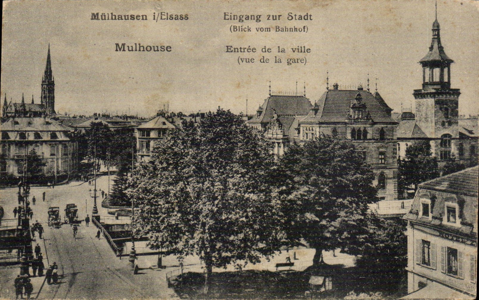 CPA Mulhouse Entrance of the city