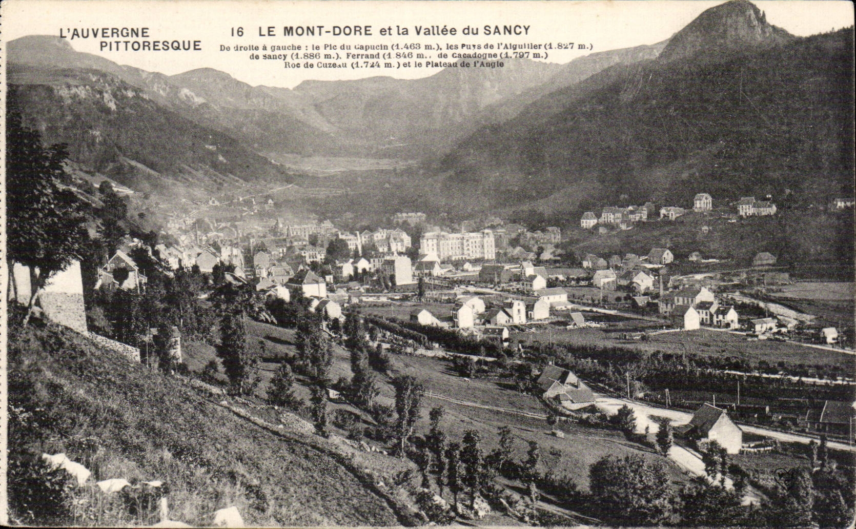 CPA the Mount Gilds and the valley of Sancy