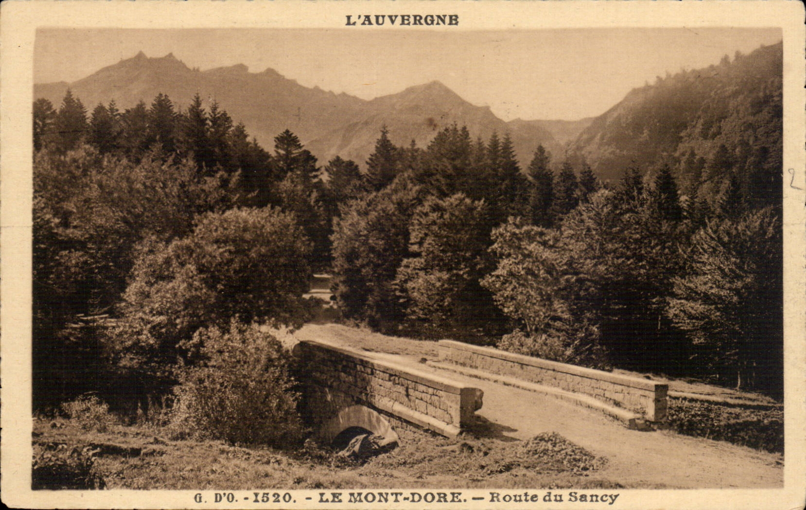 CPA the Mount Gilds Road of Sancy