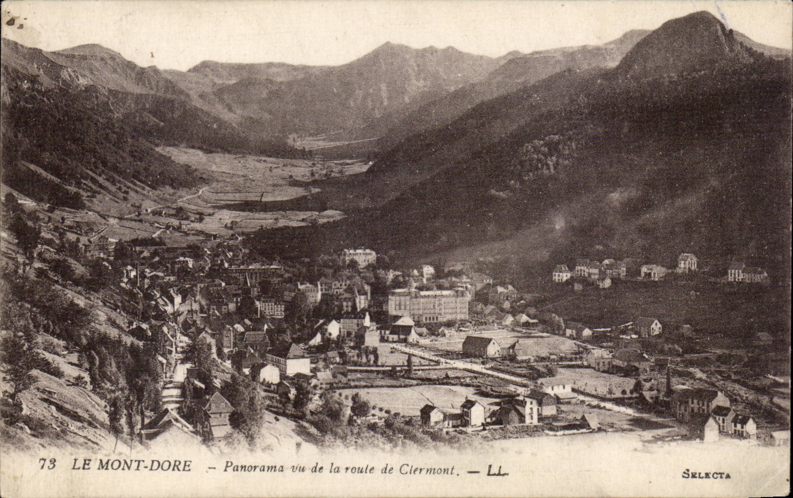 CPA the Mount Gilds Panorama seen of the road of Clermont