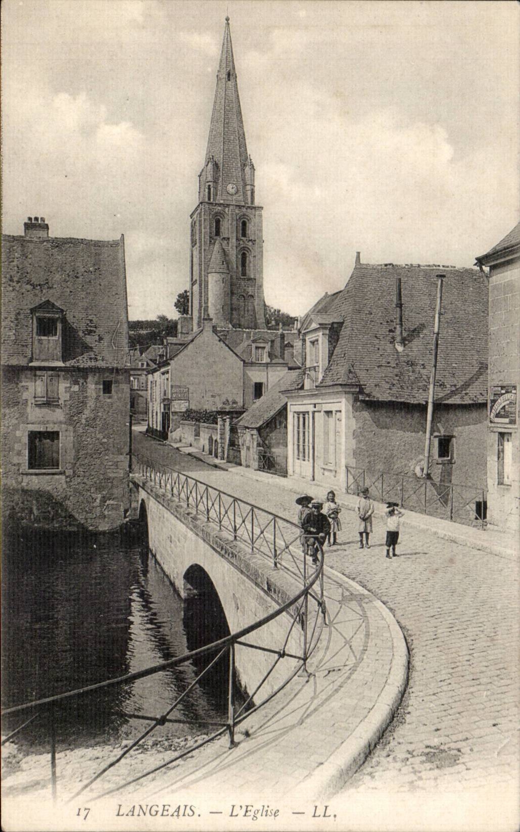 CPA Langeais L eglise