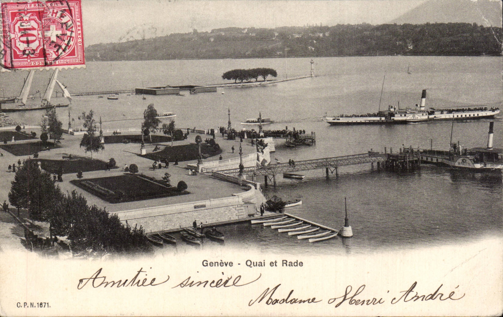 Swiss CPA Geneva Quay and roads