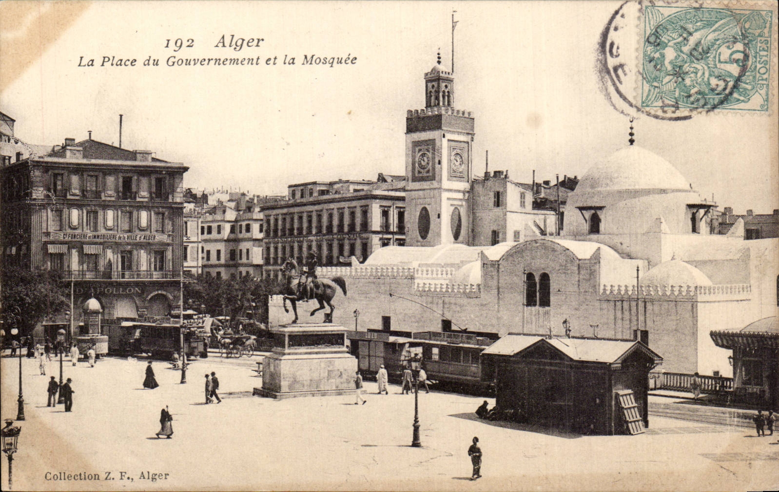 CPA Argel Argelia el lugar del gobierno y de la mezquita