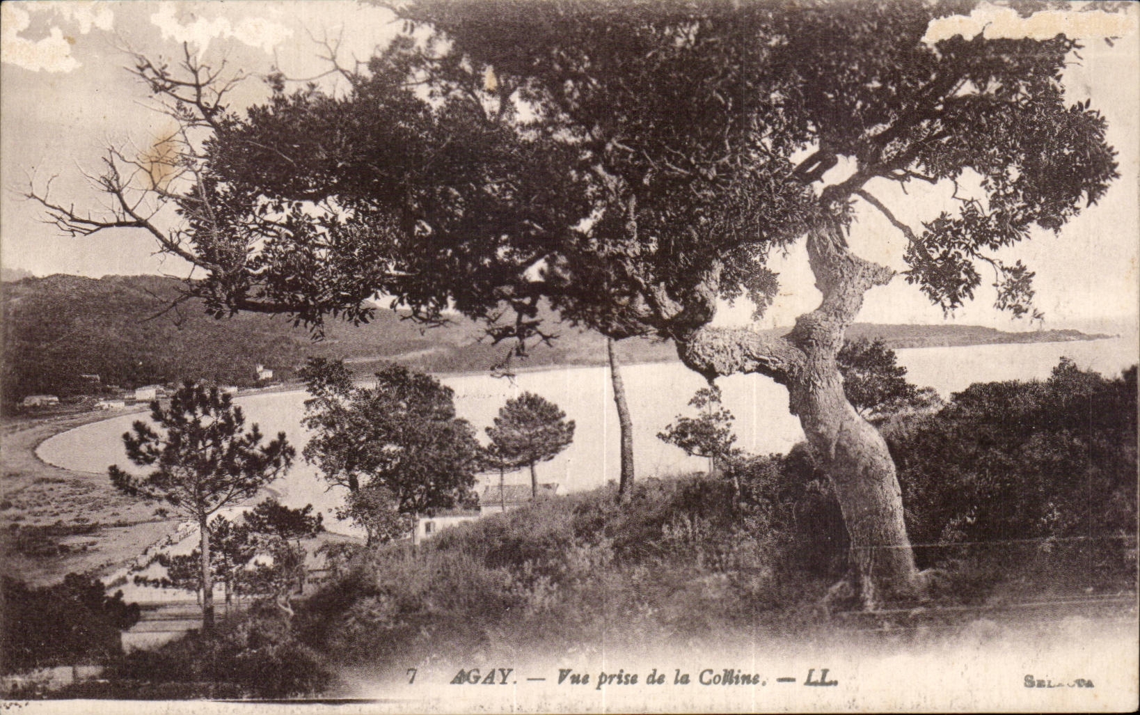 CPA Agay Vue prise de la colline