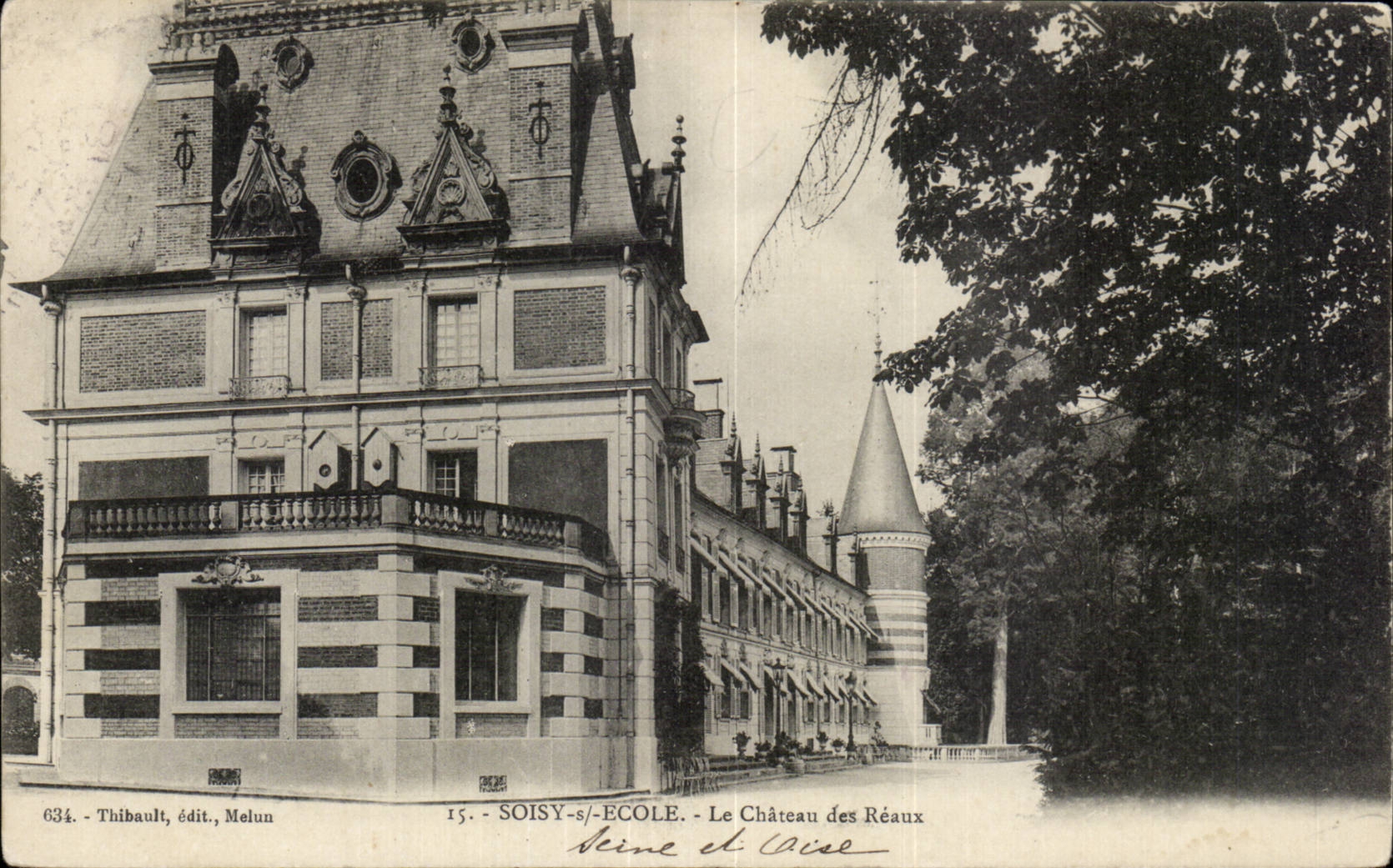 CPA Soisy sur Ecole Le chateau des Reaux