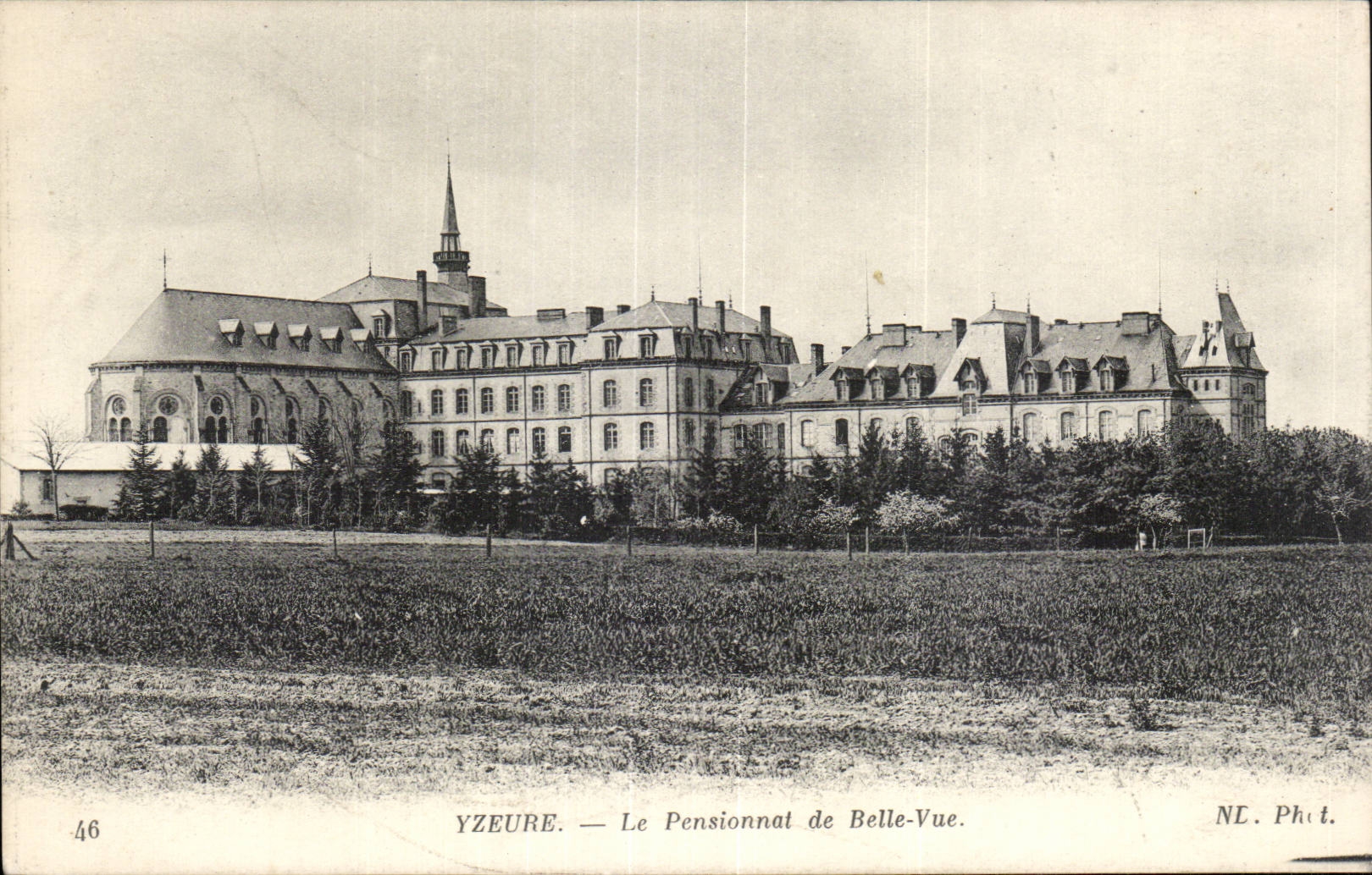 CPA Yzeure the boarding school of Beautiful Sight