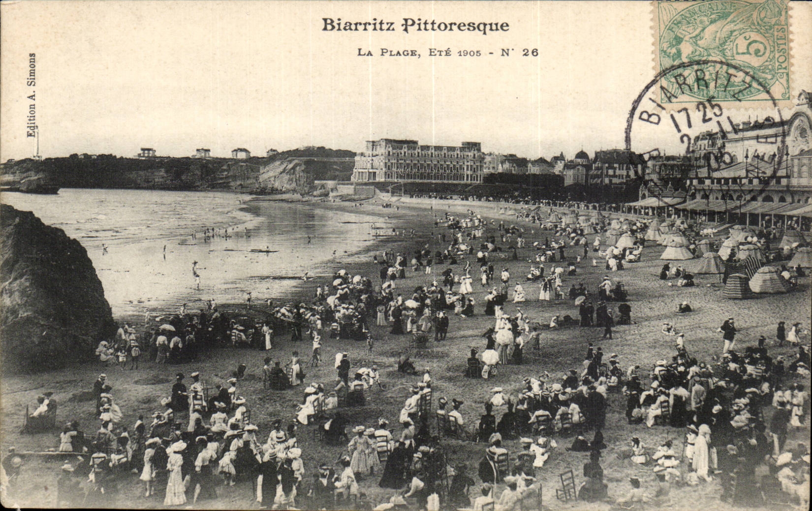 CPA Biarritz La plage 