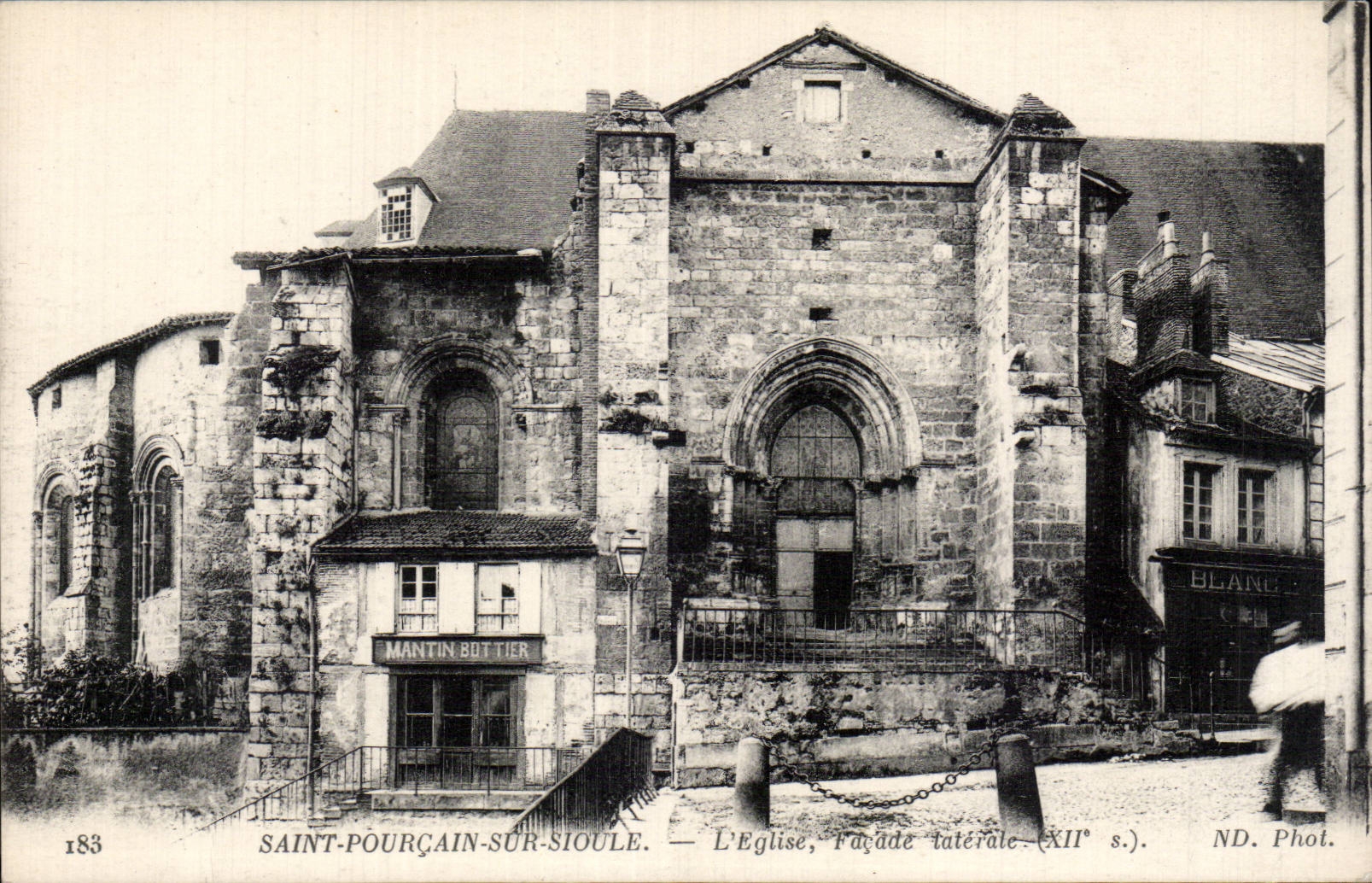 CPA Saint Poucain on Sioule church