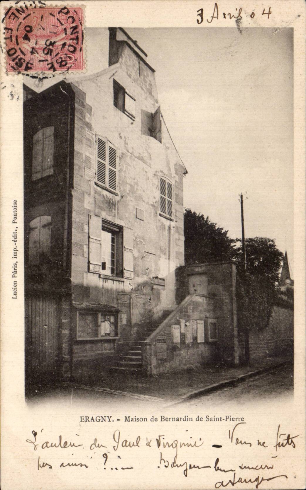 CPA Eragny House of Bernardin of Saint Pierre