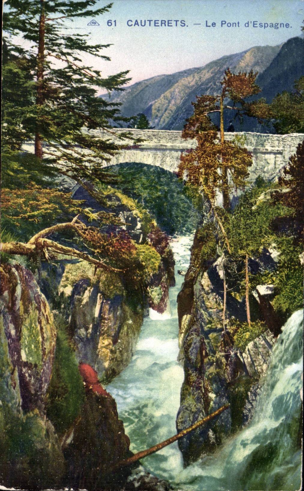 CPA Cauterets Bridge Spain